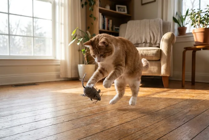 Spielende Katze