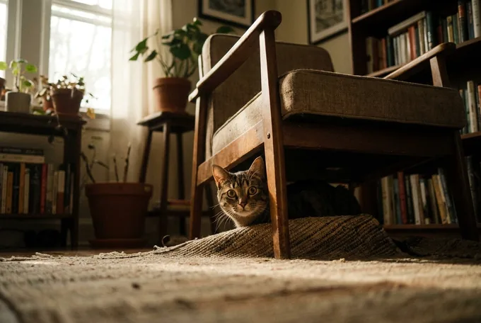 Gestresste Katze