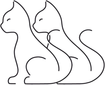 Verstehe Deine Katze, zwei Katzen Logo