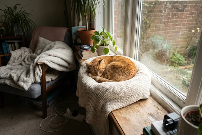 Schlafende Katze